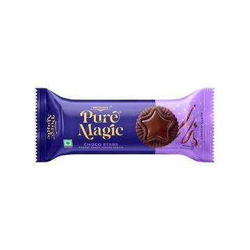 Britannia Pure Magic Choco Stars Chunky Chocolate Topped Cookies